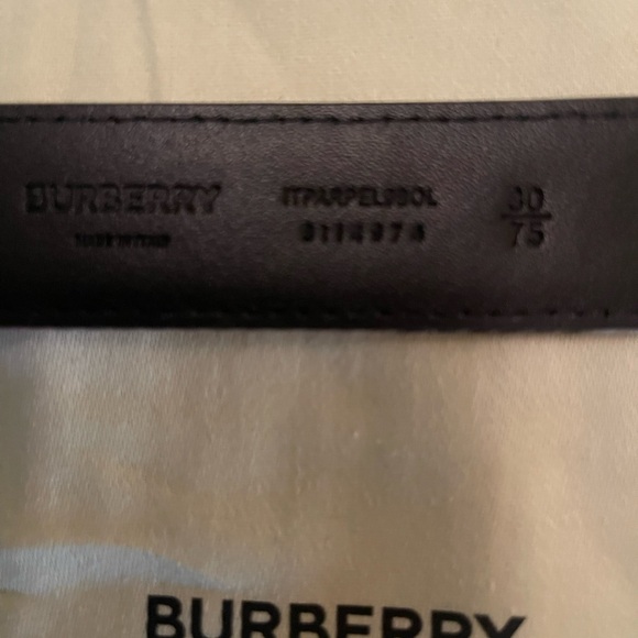 Burberry Beige and Red Checkered Belt - Picture 3 of 4